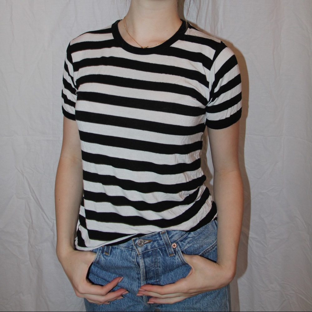 striped brandy melville t-shirt